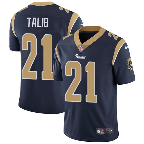 Nike Rams #21 Aqib Talib Navy Blue Team Color Youth Stitched NFL Vapor Untouchable Limited Jersey - Click Image to Close